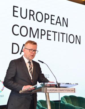 Předseda ÚOHS Petr Mlsna při zahájení Evropského soutěžního dne.